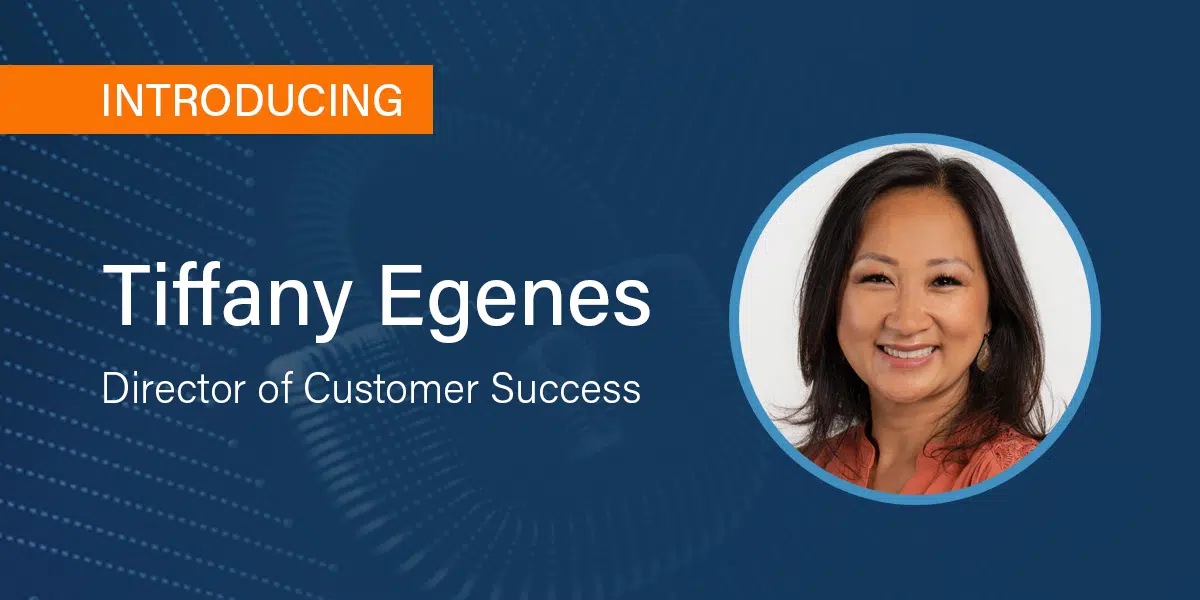 A header image introducing Tiffany Egenes, the Director of Customer Service