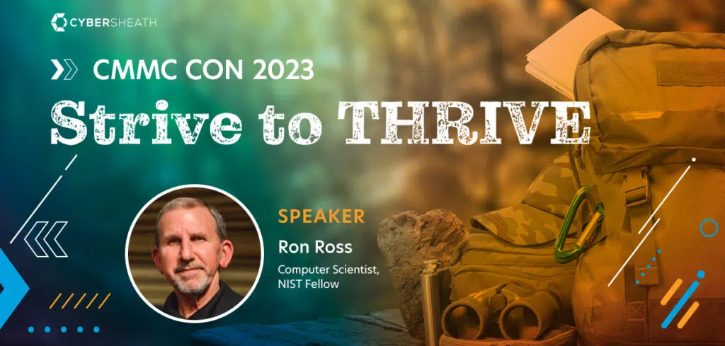 CMMC CON 2023 - Strive to Thrive - Ron Ross Announcement