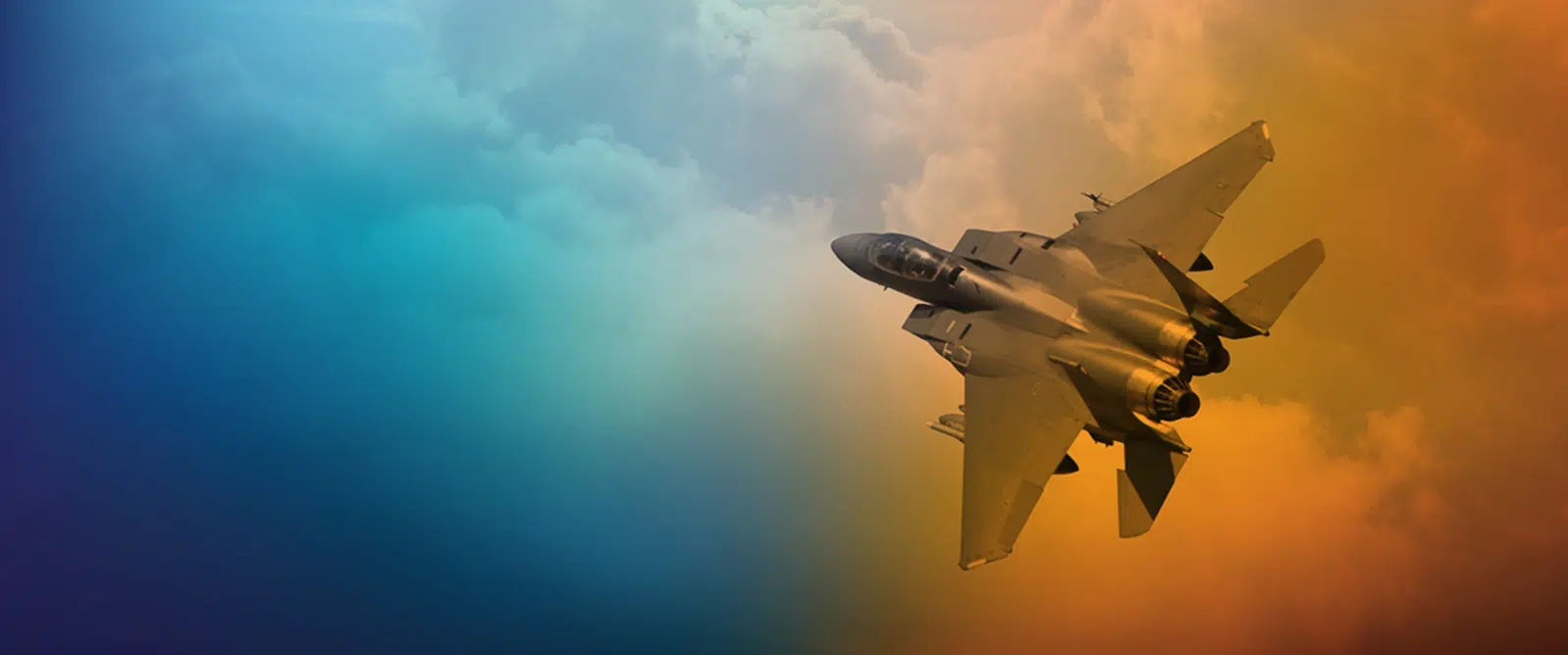 Jet in the open sky