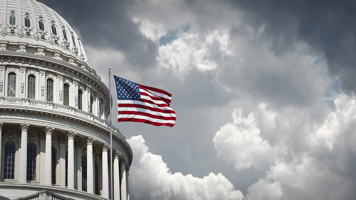 Capitol Flag Clouds