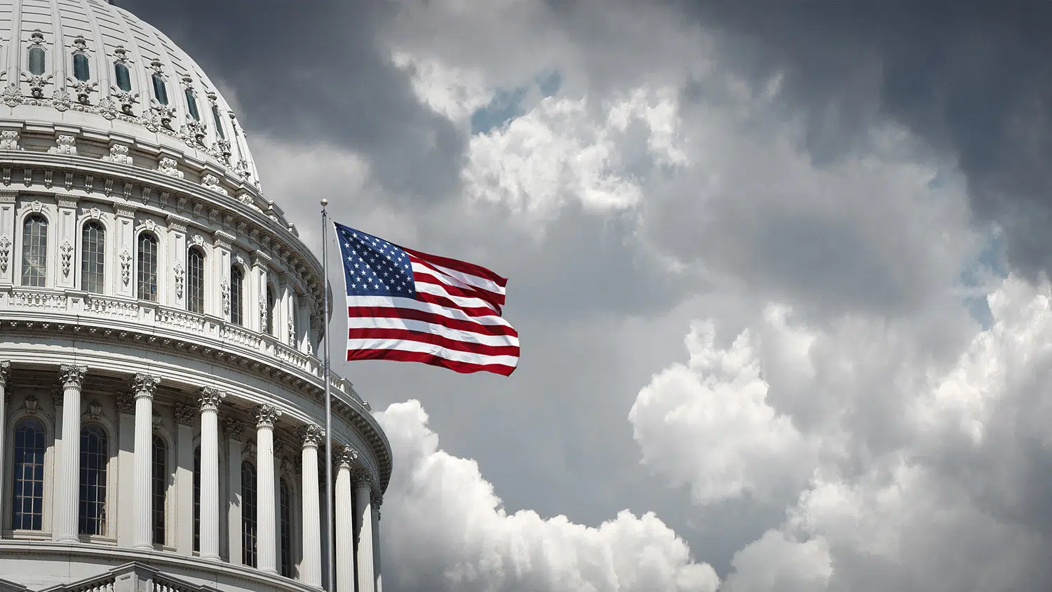 Capitol Flag Clouds