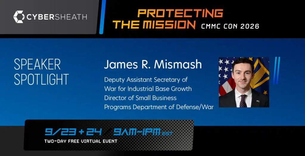 CMMC CON 2026 - James Mismash - Speaker Announcement